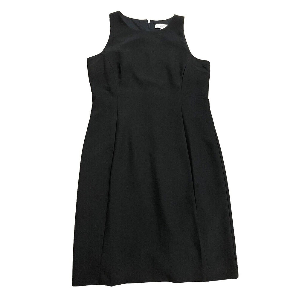 NWOT Loft Women’s Black 12T Sleeveless Black Career Sheath Midi Dress